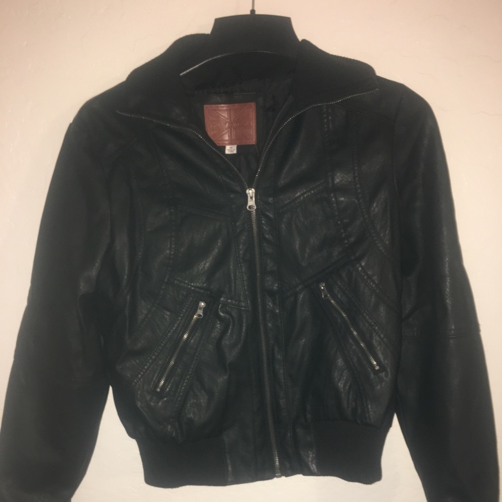 Black Faux leather jacket